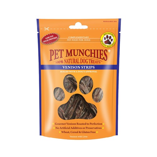 Venison strips dog treats - venison,